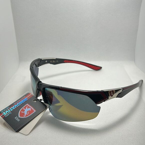 Khan Mens Mirrored Sunglasses  - Picture 1 of 3